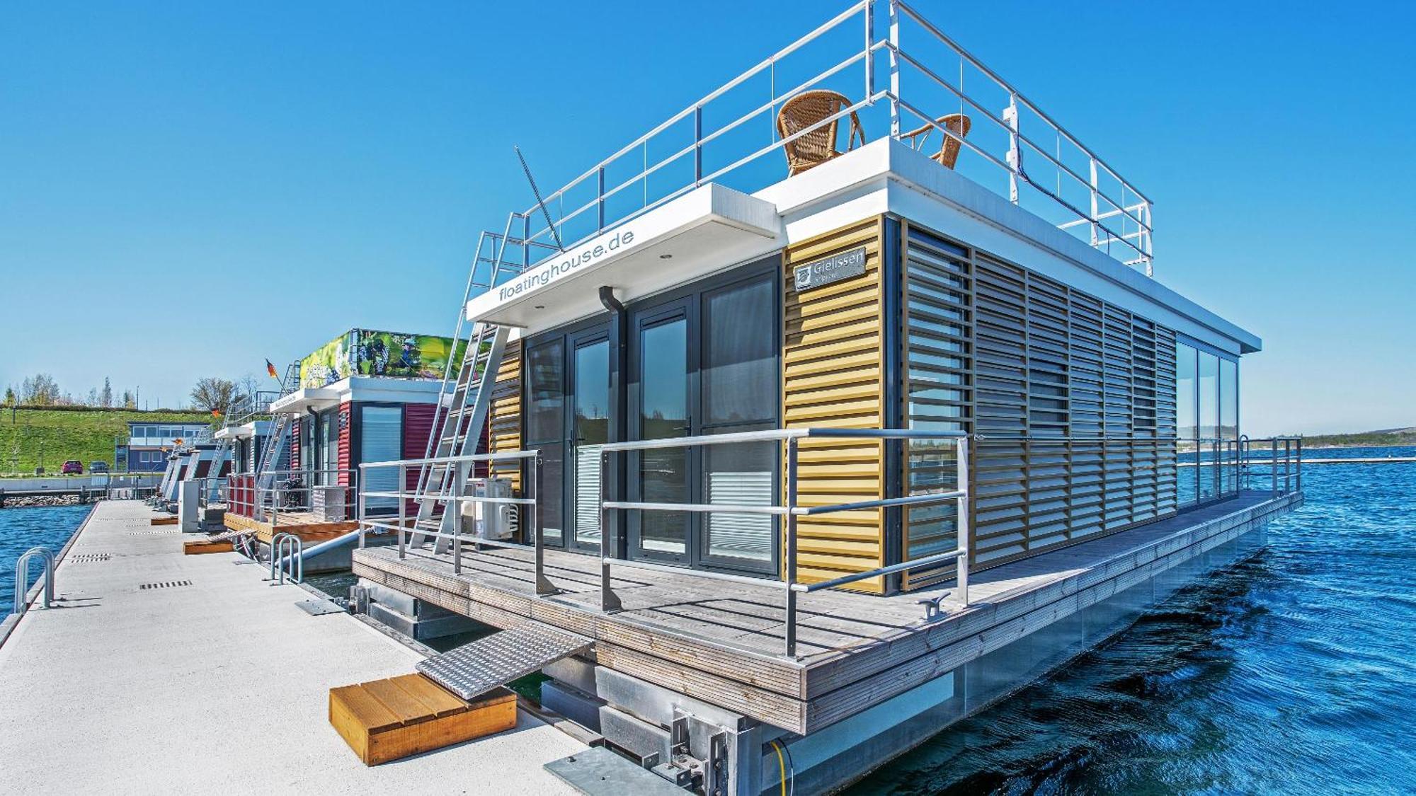 Hausboot Geiseltalsee - Floating House - Well Hausboote - Family & Friends Braunsbedra 外观 照片